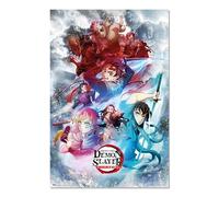 Grupo Erik Poster Demon Slayer - Laminas decorativas 61x91,5 cm | a todo color, Posters para pared ideal decoración habitación, Merchandising OFICIAL