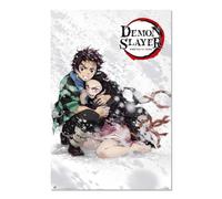 Grupo Erik Poster Demon Slayer Tanjiero y Zeyuko - Poster Anime 61x91,5 cm - Lamina decorativa a todo color Laminas decorativas pared ideal decoracion pared - Posters para pared Decoracion habitacion
