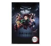 Grupo Erik Poster Demon Slayer Manga - Poster Guardianes de la noche 61x91,5 cm - Lamina decorativa - Laminas decorativas pared ideal decoracion pared - Posters para pared Decoracion habitacion