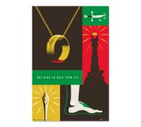 Grupo Erik Poster El Señor de los Anillos 100 aniversario WB - Laminas decorativas 61x91,5cm a todo color | Posters para pared ideal decoración habitación