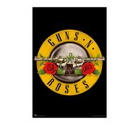 Grupo Erik: Póster Guns N Roses de Pared 61 x 91,5 cm con Papel Brillante y Enmarcable - Regalo para Fans de la Música