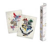 Grupo Erik Poster Harry Potter, 2 Posters para pared - Decoracion Harry Potter : Laminas decorativas, Harry Potter regalos : Posters decorativos (38x52 cm)