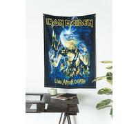 Grupo Erik Poster Iron Maiden de Tela - Banderola enrollable | Decoracion habitacion u hogar, 70x100 cm, Regalos para amantes de la musica rock, Merchandising Oficial