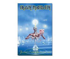 Grupo Erik Poster Iron Maiden Séptimo hijo de un séptimo hijo - Laminas decorativas 61x91,5cm a todo color | Posters para pared ideal decoración habitación