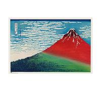 Grupo Erik Póster Katsushika Hokusai´s fine wind, Clear morning - Lamina decorativa Katsushi Hokusai/Póster monte Fuji - Decoración habitación