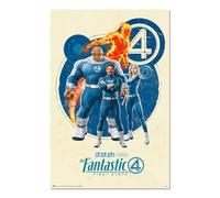 Grupo Erik Poster Los Cuatro Fantasticos, Marvel Must Have | Posters Decorativos, 61x91,5 cm a todo color ( decoracion pared ), Laminas Decorativas, ideal Decoración Habitación