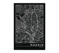 Grupo Erik Poster Madrid mapa ciudad - Laminas decorativas 61x91,5cm a todo color | Posters para pared ideal decoración habitación