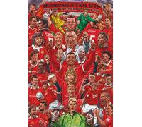 Grupo Erik Poster Manchester United Leyendas - Laminas decorativas fútbol 61x91,5cm a todo color | Posters para pared ideal decoración habitación