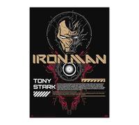 Grupo Erik Poster Marvel Iron Man, Brilla en la oscuridad - Laminas decorativas 50x70cm a todo color | Posters para pared - Decoración habitación Marvel