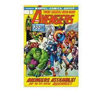 Grupo Erik Poster Marvel Los Vengadores 100th issue - Poster Los Vengadores - Laminas decorativas 61x91,5cm a todo color | Posters para pared ideal decoración habitación Marvel regalos
