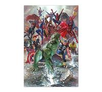 Grupo Erik Póster Marvel Los Vengadores, Marvel Legacy by Alex Ross - Lamina decorativa Marvel/Póster Los Vengadores - Marvel Merchandising - Producto con licencia oficial
