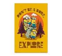 Grupo Erik Póster Minions don´t be bore, explore - Lamina decorativa Minions/Póster Producto con licencia oficial