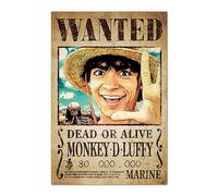 Grupo Erik Póster One Piece Netflix, Wanted Monkey D. Luffy - Lamina decorativa One Piece/Póster One Piece - One Piece merchandising, licencia oficial
