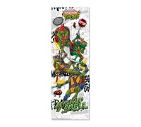 Grupo Erik Póster puerta Tortugas Ninja | Lamina decorativa (158x53cm) a todo color, Posters para pared ideal decoración habitación