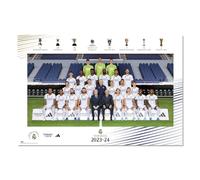 Grupo Erik: Póster Real Madrid | Póster Futbolistas Real Madrid 2023/2024, 61cm x 91,5cm, Poster Pared con Papel Brillo y Enmarcado, Póster Madrid