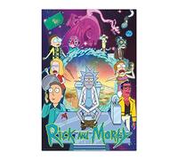 Grupo Erik Poster Rick y Morty Temporada 4 - Laminas decorativas 61x91,5cm a todo color | Posters para pared ideal decoración habitación