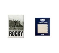 Grupo Erik Poster Rocky Balboa + Cinta Adhesiva Doble cara, Cuelga Fácil Especial Posters pared | Posters para pared ideal decoración habitación