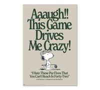 Poster Snoopy This Game Drives Me Crazy