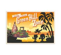 Grupo Erik Póster Sonic The Hedgehog, Come Play at Beautiful Green Hill Zone - Lamina decorativa Sonic/Póster gamer - Decoración gaming habitación, Decoración Sonic licencia oficial