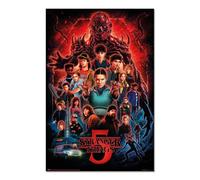 Grupo erik poster stranger things merchandising (temporada 5) - lamina