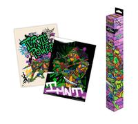 Grupo Erik Poster Tortugas Ninja, 2 Posters para pared: Laminas decorativas, Decoracion tortugas ninja : Posters decorativos (38x52 cm)