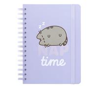 Grupo Erik Pusheen Libreta A5 niña Kawaii | Cuaderno A5 punteado con Anillas de Tapa dura, Merchandising Oficial, Material escolar, 180 págs