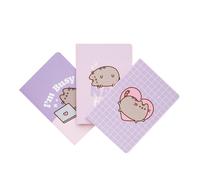 Grupo Erik Libretas A6 Pusheen - Pack Libretas pequeñas Kawaii | 3 Cuadernos bonitos para niñas: Cuaderno punteado + Cuaderno hojas blancas + Cuaderno lineas (Tapas blandas, 64 págs cada uno)