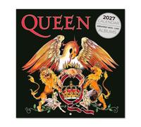 Grupo Erik Queen Calendario 2027 Pared - Almanaque 16 Meses 30x30cm | Planificador Mensual, 12 Ilustraciones en Sobre Protector, Queen merchandising oficial