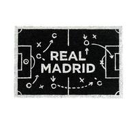Grupo Erik Real Madrid Felpudo Entrada casa Fibra de Coco | Alfombra exterior Impermeable, Felpudos originales Antideslizantes, Regalos para Fans, Merchandising Oficial (40x60cm)