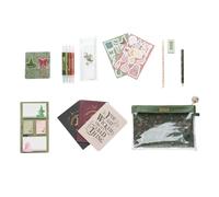 Grupo Erik Set de Papeleria Wicked: Material Escolar con Estuche - Lapiz, Bolígrafo, Subrayadores, 3 Cuadernos A6, Notas Adhesivas, Pegatinas y Clips - Regalo Glinda Wicked: Kit Papeleria Juvenil