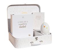 Grupo Erik Set de Regalo Eggie Welcome Home - Regalo Bebe Recien Nacido - Album Fotos Bebe - Tarjetas Meses Bebe - Producto Ideal para Bebes, 30x11x37 cm (SRE001)