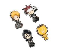 Grupo Erik Set Pins Bleach - 4 Figuras Ichigo, Renji, Rukia y Kon