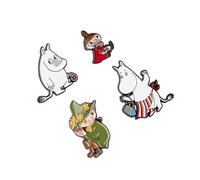 Grupo erik set pins moomin - 4 figuras moomin, broches