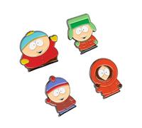 Grupo Erik Set Pins South Park - 4 Figuras, Broches Ropa : Pins para Mochila o Pin para Ropa | Merchandising oficial - Accesorio camiseta o pines para mochila original