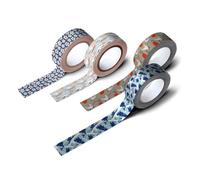 Grupo Erik Set Washi Tape Hokusai, 4 rollos de 3 metros - Pegatinas scrapbooking - Cinta adhesiva decorativa - Cinta decorativa scrapbooking materiales ideal para manualidades - Papelería bonita