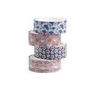 Grupo Erik Set Washi Tape Hokusai, 4 rollos de 3 metros - Pegatinas scrapbooking - Cinta adhesiva decorativa - Cinta decorativa scrapbooking materiales ideal para manualidades - Papelería bonita