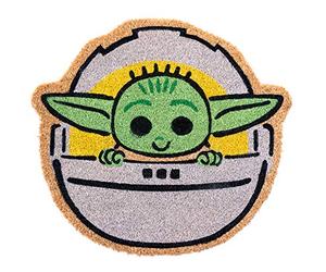 Grupo Erik Star Wars Felpudo Entrada casa Fibra de Coco Grogu | Alfombra exterior Impermeable, Felpudos originales Antideslizantes, Regalos para Fans, Merchandising Oficial (50x55cm)