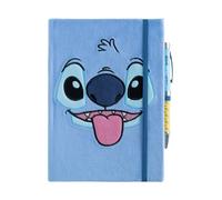 Grupo Erik Stitch Cuaderno A5 punteado con Boligrafo - Stitch regalos | DISNEY: Journaling notebook A5, Diario personal niña, Cosas de Stitch, Tapa dura de Felpa con Marcapáginas, 180 págs