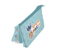 Erik Estuche escolar Stitch Waves – 3 compartimentos, 3 cremalleras para niñas y niños
