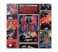 Grupo Erik Stranger Things Calendario 2027 Pared - Almanaque 2027 30x30cm | Planificador Mensual, 12 Ilustraciones, Póster Incluido, Stranger Things Merchandising