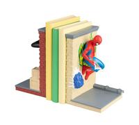Grupo Erik Sujetalibros Spiderman - Sujeta Libros Estanteria Original | en Resina Spiderman y Miles Morales, Soporte Libros, Marvel Legends, 12,2 x 18 x 10,5cm