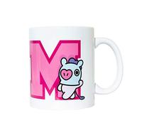 Grupo Erik Taza BT21 - Taza desayuno Mang/Producto con licencia oficial | Cerámica 330 ml (9,5x8 cm), apta para lavavajillas, regalo ideal fans del K-pop, se envía en caja protectora