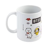 Grupo Erik Taza BT21, Universtar - Taza desayuno - Taza cerámica 350ml - Taza te - Taza café - Regalos originales, Tazas de café