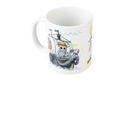 Grupo Erik Taza One Piece Manga Going Merry - Taza desayuno 350ml | Tazas originales para regalar a fans del Anime y Manga, Cerámica One Piece Merchandising, Apta Lavavajillas y Microondas