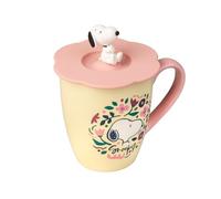 Grupo Erik Taza snoopy - Tazas de café 350 ml con Tapa: Tazas desayuno originales para regalar, Apta para Microondas y Lavavajillas: Regalos Snoopy | Cerámica