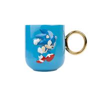 Taza 3D Asa Anillo Sonic El Erizo The Hedgehog Cerámica 350 mls