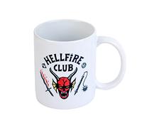 Grupo Erik Taza Stranger Things Merchandising Hellfire Club | Tazas desayuno; Tazas de Café -Taza Ceramica 350ml Apta para Lavavajillas - Stranger Things Regalos Originales