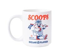 Grupo Erik Taza Stranger Things, Scoops Ahoy - Taza de Desayuno Cerámica 350ml para Té y Café - Regalos Originales y Merchandising