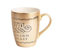 Grupo Erik Taza Willy Wonka, Billete dorado - Taza desayuno - Taza cerámica 350ml - Taza te - Taza café - Regalos originales, Tazas de café