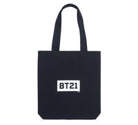 Bolso tela BT21 - Tote bag tela asas cómodas - Bolsa compra pegable 37x39cm / Bolso shopper - Bolsa de tela - Bolsas reutilizables - Licencia oficial